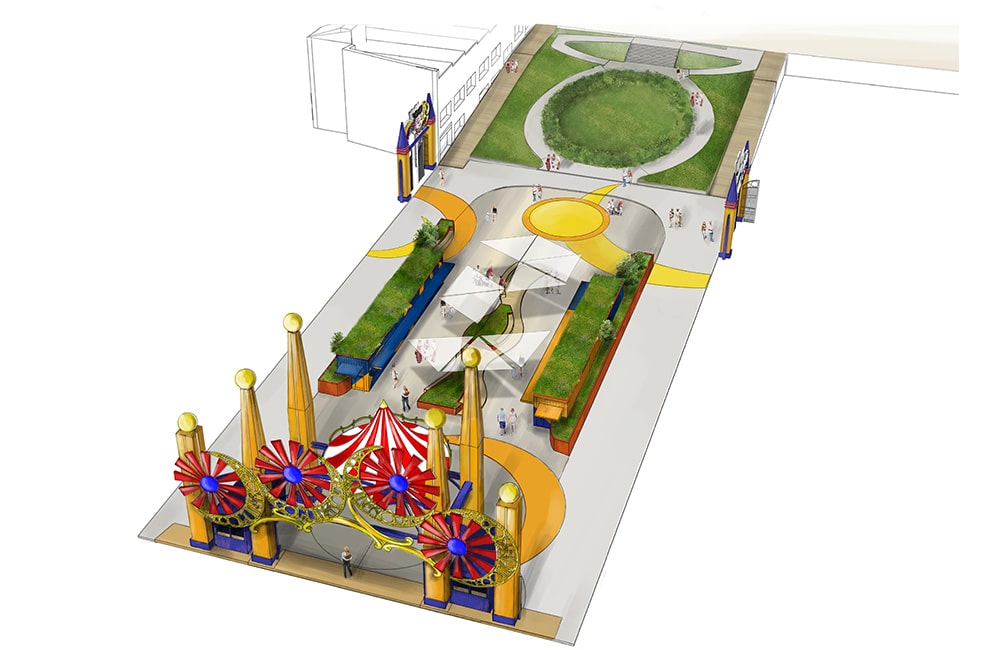 Luna Park Expansion 2022 Pedestrian Plazas